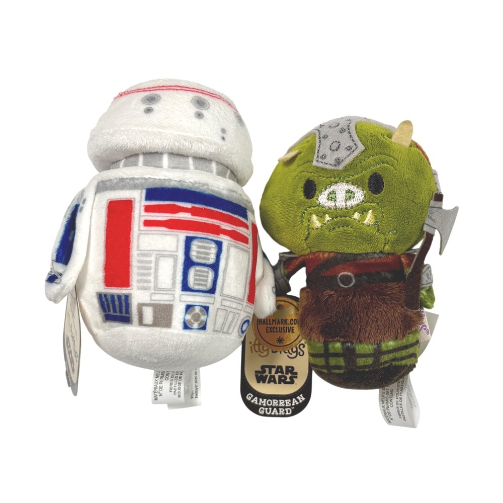 R5-D4 & GAMORREAN GUARD Itty Bitty Itty Bittys Star Wars Plush NWT